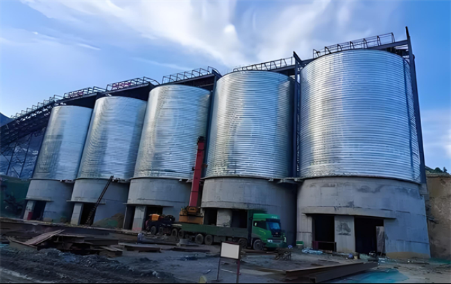 衡水螺旋卷板仓施工现场